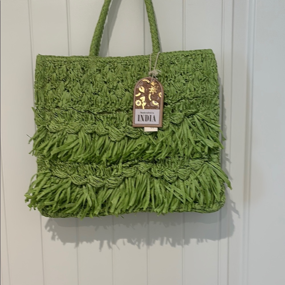 Anthropologie Rafia Tote